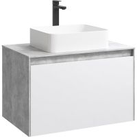Товар: Корпус тумбы под раковину Aqwella 5 Stars Mobi 80 MOB0108BS подвесной Бетон светлый - фото 2 Корпус тумбы под раковину Aqwella 5 Stars Mobi 80 MOB0108BS подвесной Бетон светлый — фото 2, Мебель для ванной