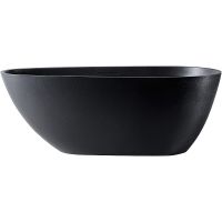 Ванна из искусственного камня Abber Dortmund 170x75 AM9911B Черная без гидромассажа — фото 1, Ванны