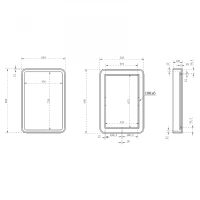 Товар: Зеркало Abber Kristall 55 AT6701Rubin с подсветкой с многофункциональной панелью - фото 6 Зеркало Abber Kristall 55 AT6701Rubin с подсветкой с многофункциональной панелью — фото 6, Мебель для ванной