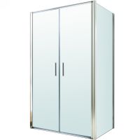 Душевой уголок Berges Legos LS-3 120х90 061052 профиль Хром стекло прозрачное — фото 1, Прямоугольные душевые уголки