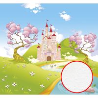Фреска детская Ortograf Сказочная страна 5268 Фактура бархат FX Флизелин (2,9*2,7) Разноцветный, Замки/Мультимедия арт-5268 (бархат FX) — фото 1, Фрески
