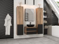 Товар: Тумба под раковину Brevita Dakota 60 DAK-09060-19/02-2Я подвесная Черный кварц Дуб Галифакс олово - фото 6 Тумба под раковину Brevita Dakota 60 DAK-09060-19/02-2Я подвесная Черный кварц Дуб Галифакс олово — фото 6, Мебель для ванной