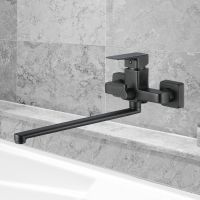 Смеситель для ванны WesnaArt Narcis NAR06-320BL-25221 универсальный Черный матовый — фото 2, Смеситель для ванны