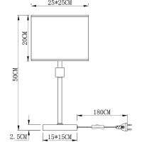 Настольная лампа Artelamp North A5896LT-1CC Белая Хром — фото 5, Настольные лампы