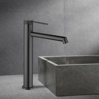 Смеситель для раковины Vincea Rim Вороненая сталь арт-VBF-2RM2GM — фото 2, Смесители для раковины