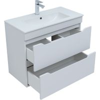 Товар: Тумба под раковину Aquanet Практика 80 330459 подвесная Белая матовая - фото 3 Тумба под раковину Aquanet Практика 80 330459 подвесная Белая матовая — фото 3, Мебель для ванной