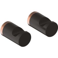 Комплект крючков Iddis Petite PET2SR1i41 Черный матовый — фото 1, Крючки для полотенец