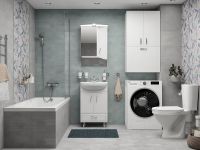 Товар: Подвесной шкаф DIWO Суздаль 60 СО-Су08060-01П1Я c бельевой корзиной Белый - фото 5 Подвесной шкаф DIWO Суздаль 60 СО-Су08060-01П1Я c бельевой корзиной Белый — фото 5, Мебель для ванной