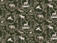 Фреска Ortograf Flora 31303 Фактура флок FLK Флизелин (3,5*2,7) Зеленый/Коричневый, Птицы/Животные — фото 2, Фрески