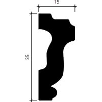 Молдинг гибкий Европласт 1.51.386 2000x35x15 мм — фото 2, Молдинги