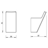 Товар: Крючок Whitecross Cubo chrome CU2415CR Хром - фото 2 Крючок Whitecross Cubo chrome CU2415CR Хром — фото 2, Крючки для полотенец