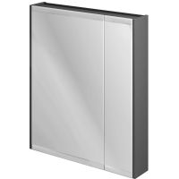 Зеркальный шкаф STWORKI Кронборг 70 1A262002KB820 Черный Серый — фото 8, Зеркальные шкафы в ванную