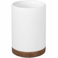 Стакан для зубных щеток WasserKRAFT Mindel K-8828 Белый — фото 1, Мыльницы