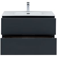 Тумба под раковину Aquanet Алвита New 80 277515 подвесная Антрацит — фото 5, Тумбы под раковину