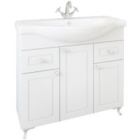 Тумба под раковину Sanflor Софи 75 С02643 Белая матовая — фото 1, Тумбы под раковину