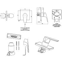 Товар: Душевая система Aquanet Static 1.07 257150 Хром - фото 6 Душевая система Aquanet Static 1.07 257150 Хром — фото 6, Встраиваемые душевые комплекты