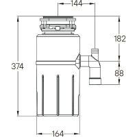 Измельчитель пищевых отходов Paulmark Intenso I-500 390 Вт — фото 9, Измельчители пищевых отходов