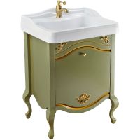 Тумба под раковину Migliore Impero 60 30874 Оливковая — фото 1, Тумбы под раковину