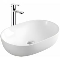 Раковина-чаша Sintesi 48 SIN-LVB-APP-404 Белая — фото 1, Раковины накладные