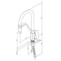 Смеситель для кухни AM.PM Like F8007827 Черный матовый Синий — фото 17, Смесители для кухни