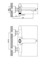 Смеситель для ванны Orange Lotos Хром арт-M32-100cr — фото 10, Смеситель для ванны
