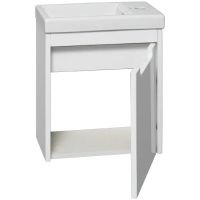 Тумба под раковину Runo Микра 40 R 00000001078 подвесная Белая — фото 2, Тумбы под раковину