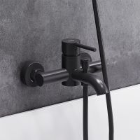 Смеситель для ванны Damixa Scandinavian Pure Черный матовый арт-361000300 — фото 3, Смеситель для ванны