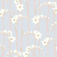 Обои LOYMINA Origins ALS2 006 Винил на флизелине (1*10,05) Голубой, Цветы — фото 1, Обои для стен