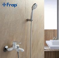 Товар: Смеситель для ванны Frap H31 F3231 Белый Хром - фото 2 Смеситель для ванны Frap H31 F3231 Белый Хром — фото 2, Смесители
