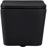 Унитаз Abber Rechteck AC1201MB подвесной Черный матовый с сиденьем Микролифт — фото 3, Подвесные унитазы