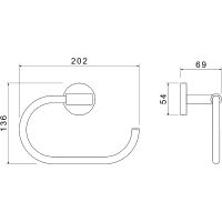 Товар: Полотенцедержатель Aquatek Оберон AQ4221CR Хром - фото 2 Полотенцедержатель Aquatek Оберон AQ4221CR Хром — фото 2, Полотенцедержатели