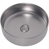 Раковина-чаша Abber Bequem 36 AC2108MS Серебро матовое — фото 2, Раковины накладные