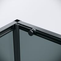 Душевая стенка Grossman Galaxy 90 200.K33.01.90.42.10 профиль Графит сатин стекло тонированное — фото 6, Боковые стенки