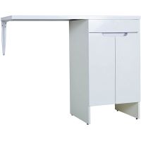 Тумба с раковиной Orange Optima 110 OPD-110TUW+RAR Белый глянец — фото 1, Тумбы с раковиной