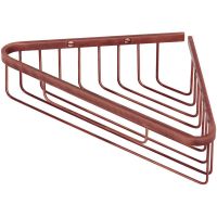 Полка корзина Migliore Complementi 22059 угловая Медь — фото 1, Полки для ванной и душа