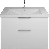 Тумба с раковиной Burgbad Eqio 95 SEYQ093F2009G0146C001*1 Белая глянцевая — фото 1, Мебель для ванной