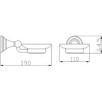 Мыльница Rav Slezak Morava MKA0300Z Золото — фото 2, Мыльницы