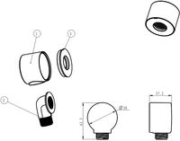 Душевая система Aquanet Static 2.11 257167 Хром — фото 15, Встраиваемые душевые комплекты