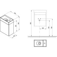 Тумба под раковину Ravak SD Veda 40 X000001386 подвесная Белая — фото 3, Тумбы под раковину