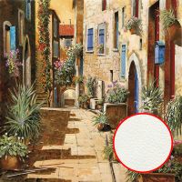 Фреска Ortograf Городской пейзаж живопись 11823 Фактура флок FLK Флизелин (2,7*2,7) Бежевый/Зеленый, Город/Цветы/Живопись арт-11823 (флок FLK) — фото 1, Фрески