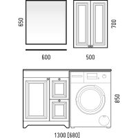Товар: Тумба под раковину Corozo Леон 70 Z2 SD-00000726 Белая - фото 6 Тумба под раковину Corozo Леон 70 Z2 SD-00000726 Белая — фото 6, Мебель для ванной