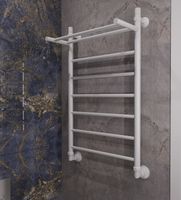 Водяной полотенцесушитель EWRIKA Сафо FP 80х50 с полкой Белый — фото 3, Водяные полотенцесушители