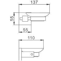 Товар: Мыльница Haiba HB8902 Черная матовая - фото 2 Мыльница Haiba HB8902 Черная матовая — фото 2, Мыльницы