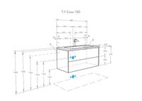 Тумба под раковину Aquaton Сохо 100 1A258201AJA00 подвесная Дуб веллингтон Графит софт — фото 7, Тумбы под раковину
