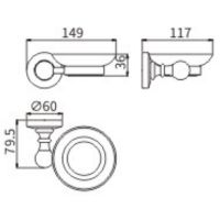 Мыльница CeramaLux Caps 51304 Хром — фото 2, Мыльницы