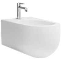 Биде Kerasan Flo 3123 подвесное с одним отверстием под смеситель — фото 1, Биде