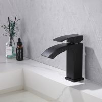 Смеситель для раковины Abber Wasserfall Черный матовый арт-AF8610B — фото 2, Смесители для раковины