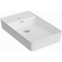 Раковина Berges Ego SL 60 182013 Белая глянцевая — фото 1, Раковины накладные