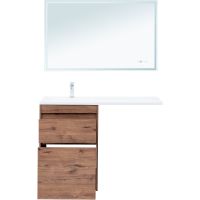 Тумба с раковиной Aquanet Токио 120 L 335587 Дуб веллингтон — фото 7, Тумбы с раковиной