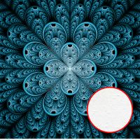 Фреска Ortograf Grafika Natura 31515 Фактура бархат FX Флизелин (2,7*2,7) Черный/Голубой, Абстракция — фото 1, Фрески